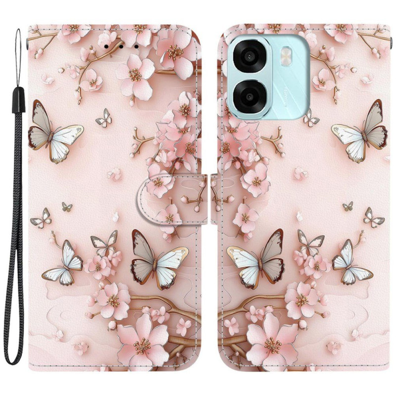 Funda Oppo A6 5G / A6X 5G / 4G Rosa Mariposas