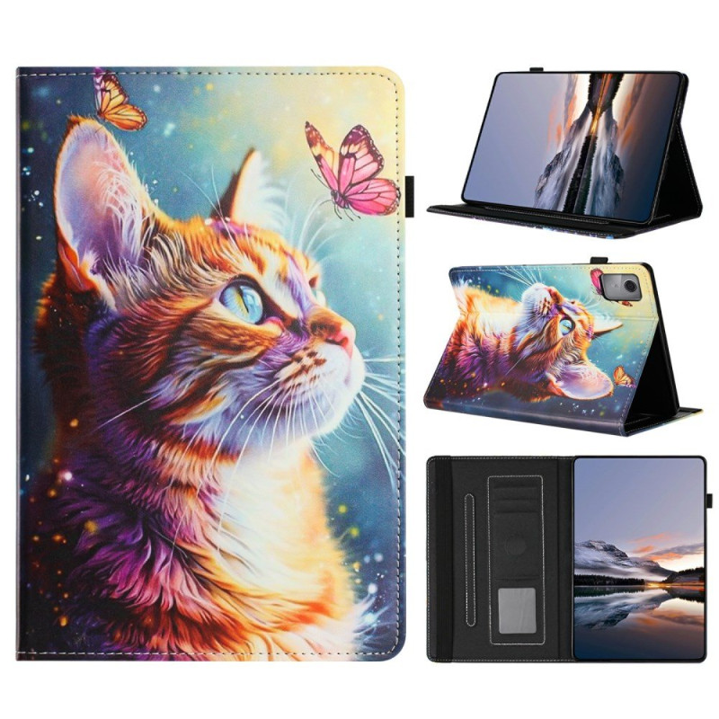 Xiaomi Redmi Pad 2 Funda Gato y Mariposas