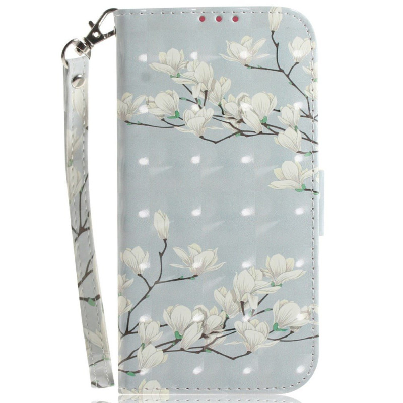 Oppo A6 5G / A6X 5G / 4G Funda Colgante Magnolias