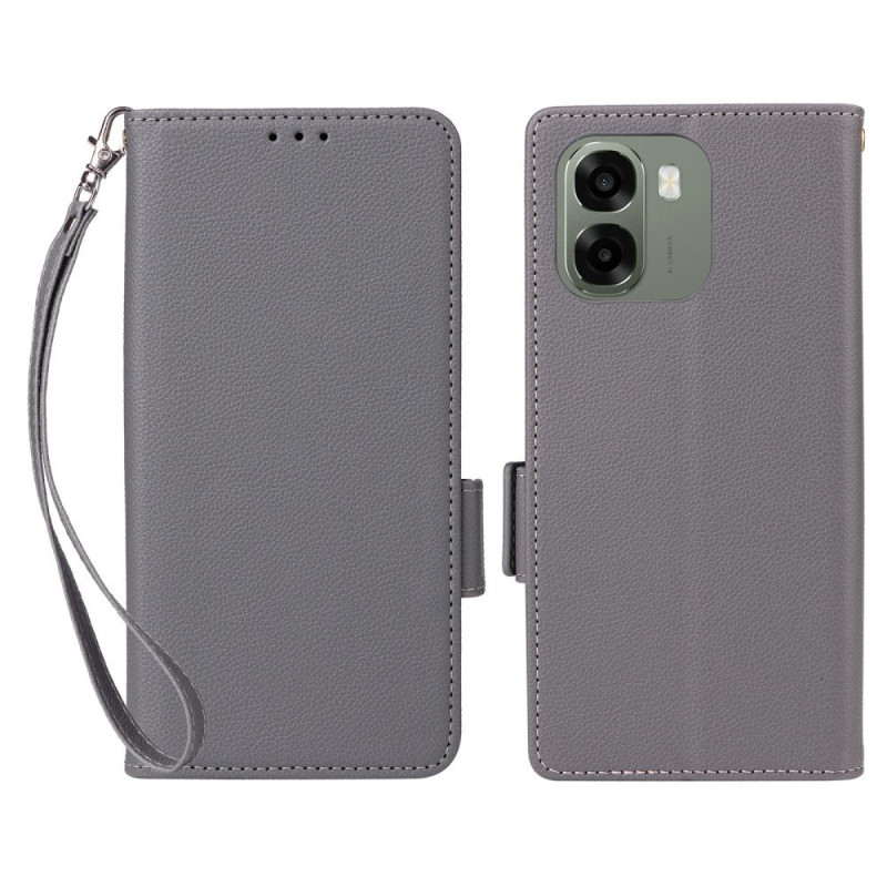 Funda Oppo A6 5G / A6X 5G / 4G Piel sintética con colgante
