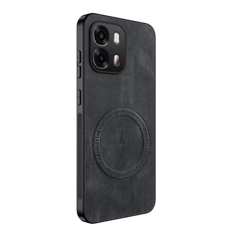 Oppo A6X 5G / 4G Funda magnética de cuero