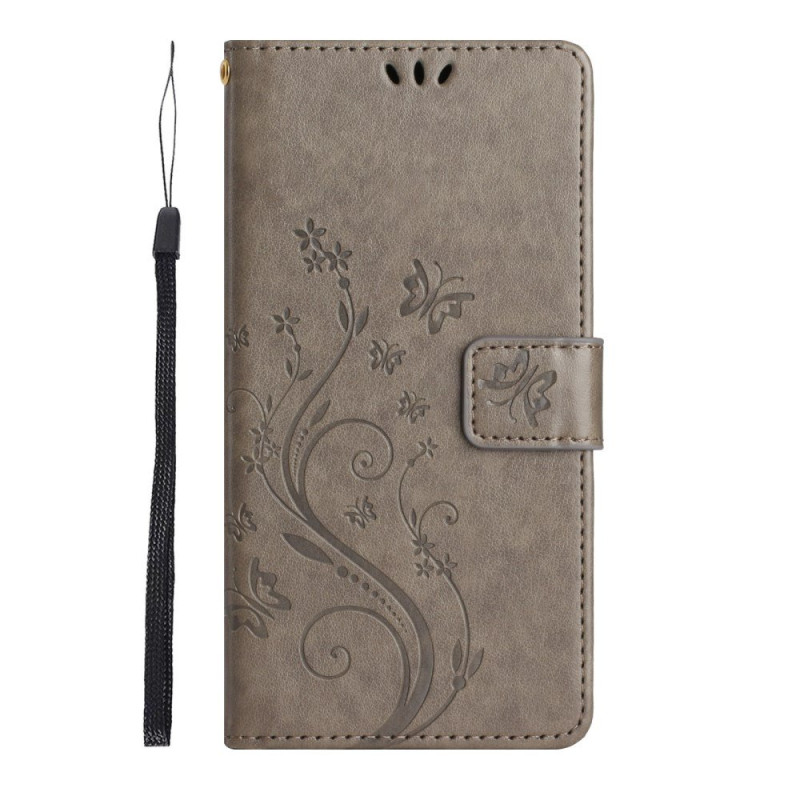 Funda Motorola Edge 60 Neo / 50 Neo Patrón de mariposas y flores