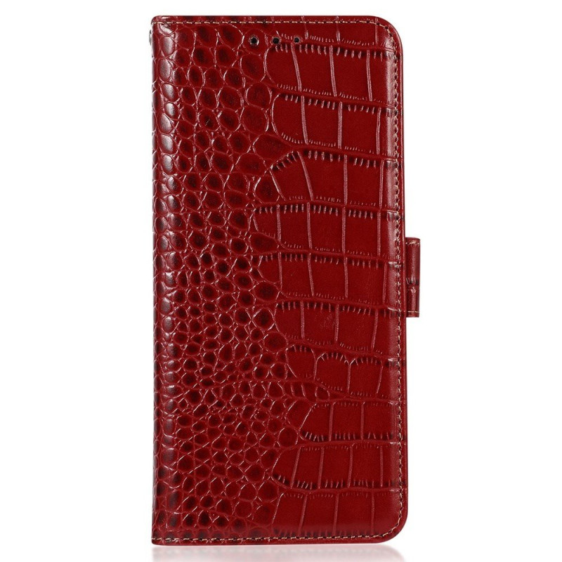 Housse Motorola Edge 60 Neo / 50 Neo CuirTexture Crocodile