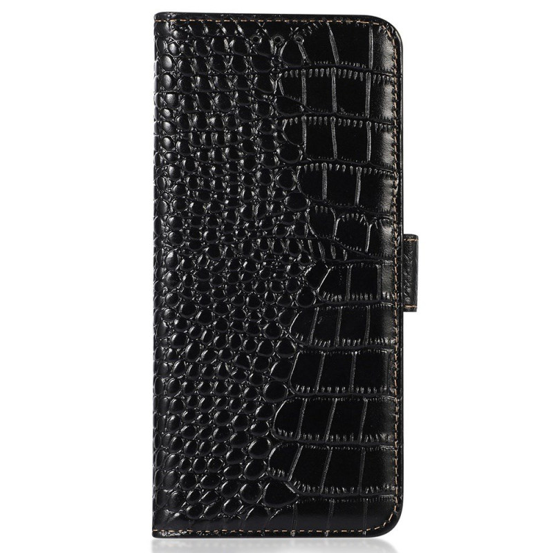 Funda Cartera Motorola Edge 70 5G - Textura Cocodrilo Anti-RFID