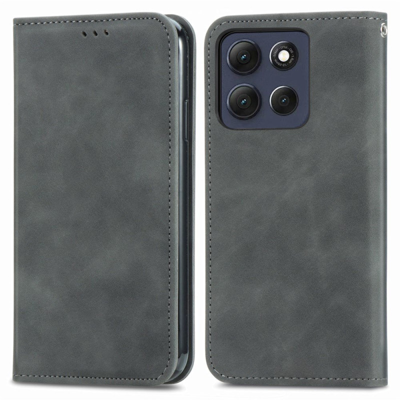 Flip Cover Motorola Edge 70 Fusion Efecto Gamuza