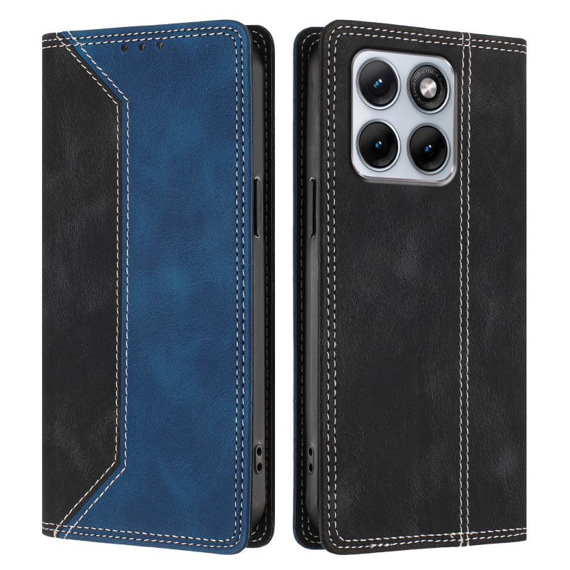 Funda Motorola Edge 70 Fusion Efecto Gamuza Bicolor