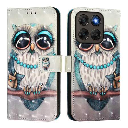 Funda Moto G77 / G67 Miss Owl