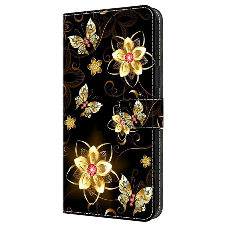 Funda Flores Oro Moto G77 /...