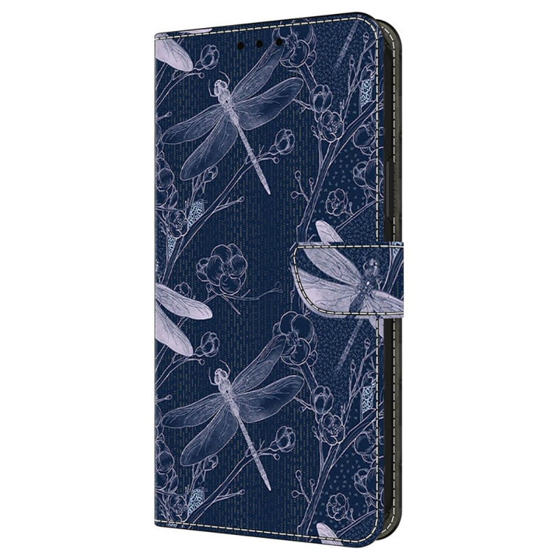 Moto G77 / G67 Funda Libélula Azul