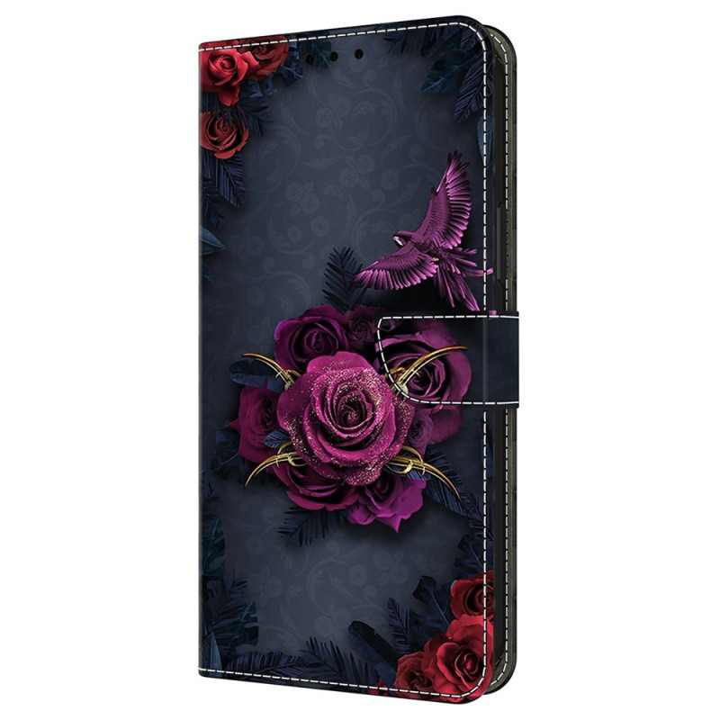 Funda Flor Púrpura Moto G77 / G67