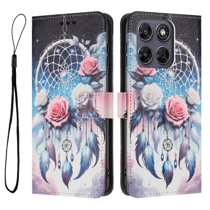 Moto G77 / G67 Funda Floral Dreamcatcher