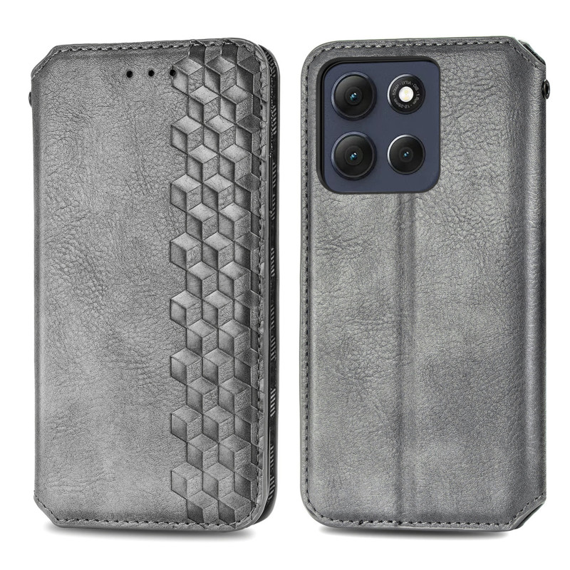Flip Cover Moto G77 / G67 Vintage Efecto Gamuza