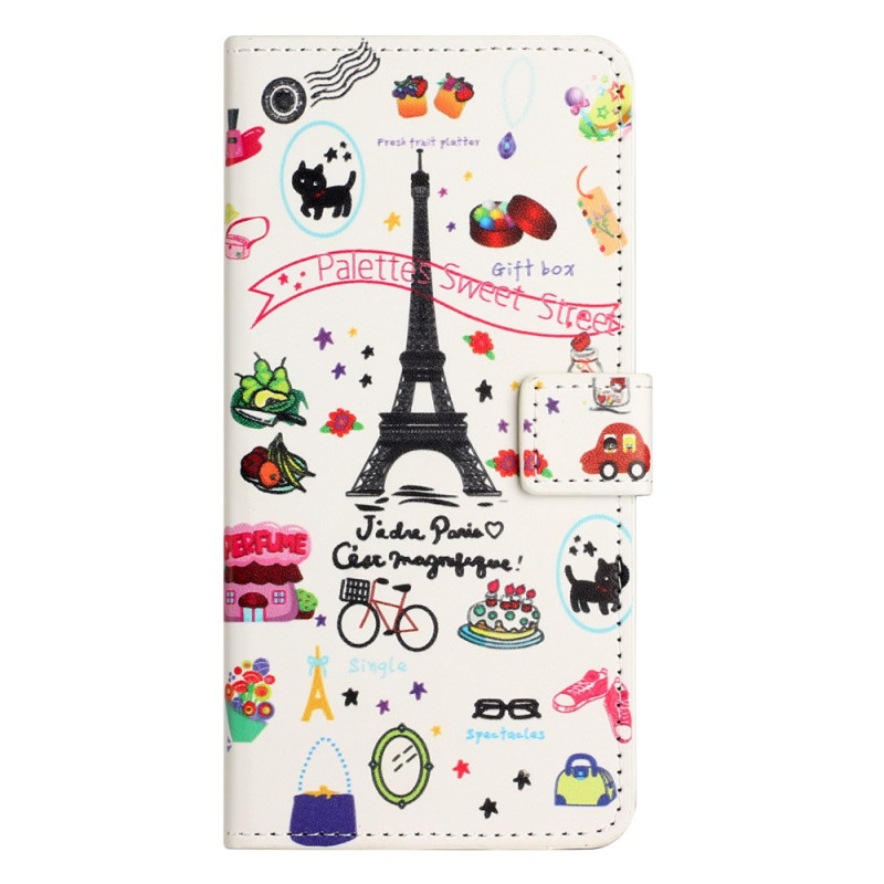 Funda Moto G77 / G67 I Love Paris