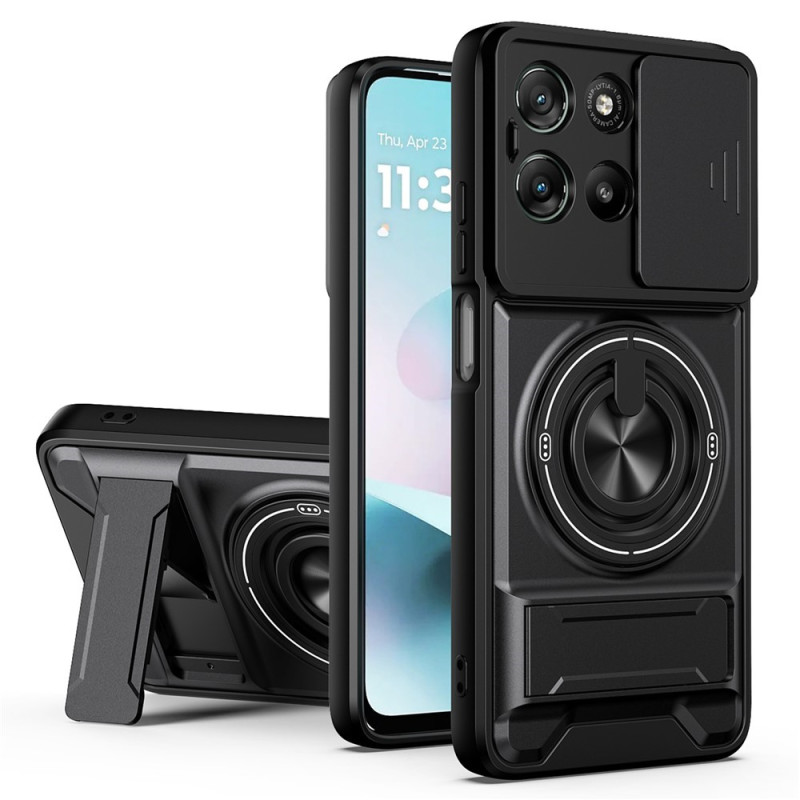 Funda Ultra Resistente Moto G77 / G67 con Soporte y Protección de Cámara