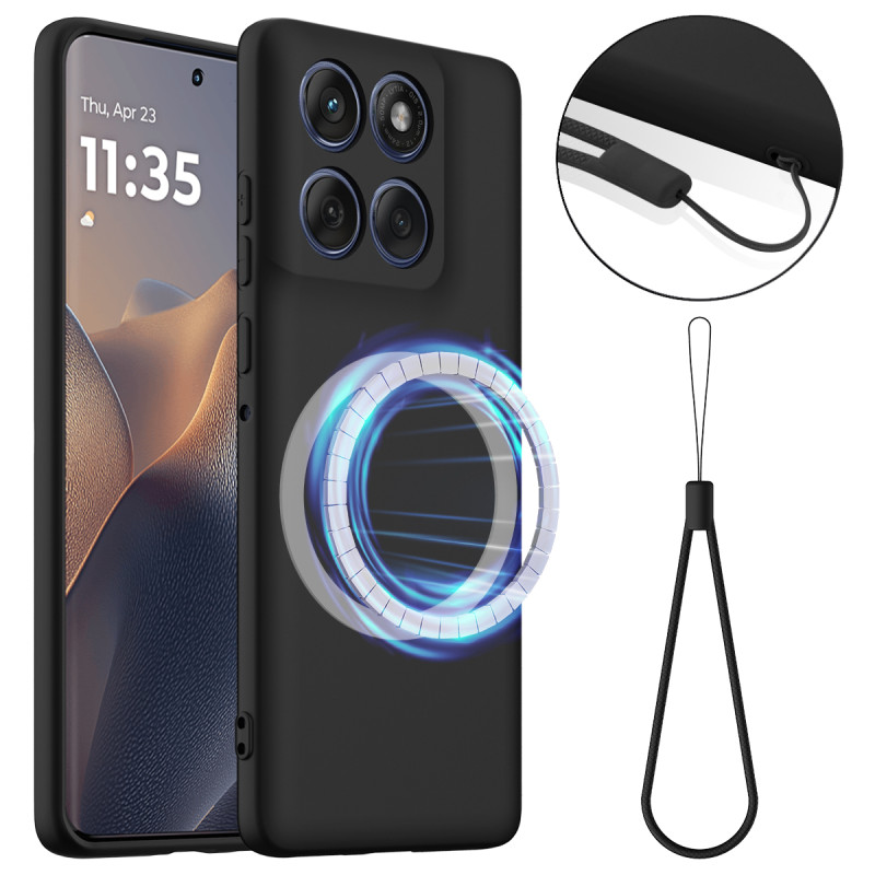 Funda magnética con cordón para Moto G77 / G67