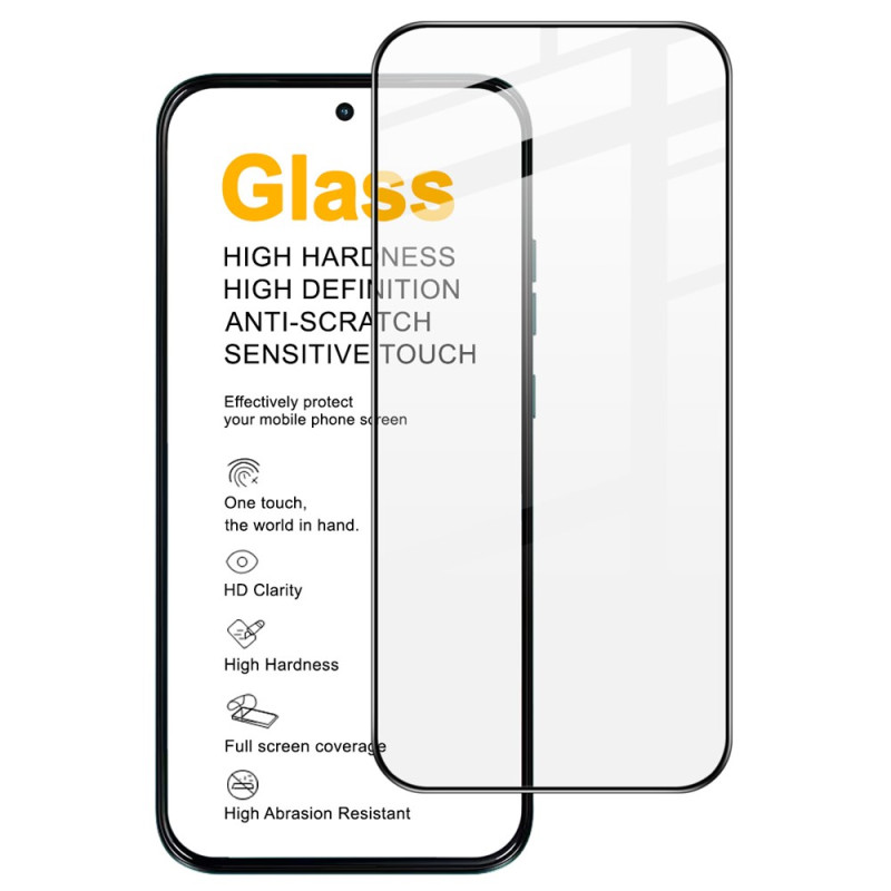 Protección integral de cristal templado para la pantalla del Moto G77 / G67 (desbloqueo por huella dactilar)