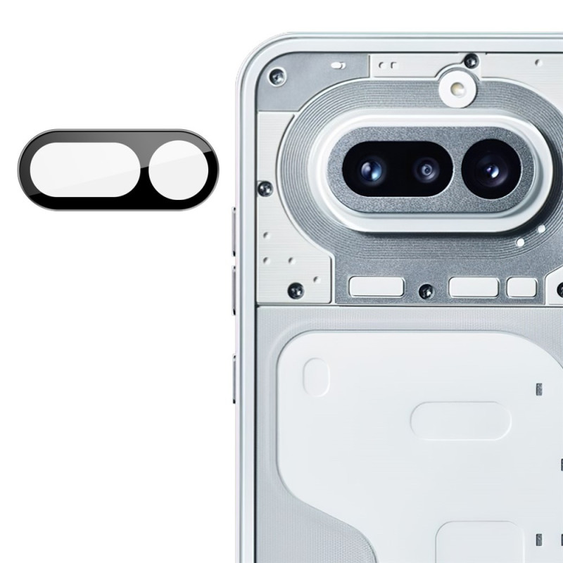 Lente protectora de cristal templado para Nothing Phone (4a) versión negra