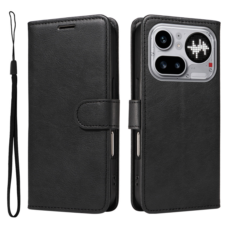 Funda Pro Efecto Cuero Liso para Nothing Phone (4a)