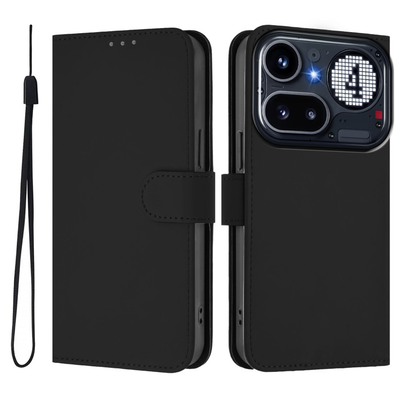 Funda Nada Teléfono (4a) Pro Simili Cuero Liso