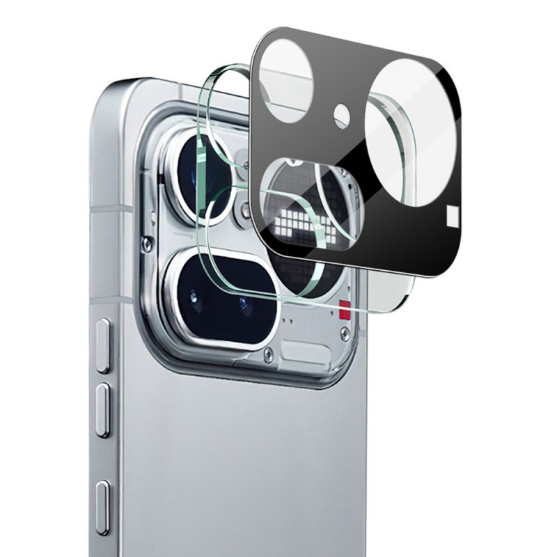 Lente protectora de cristal templado para Nothing Phone (4a) Pro (negro)