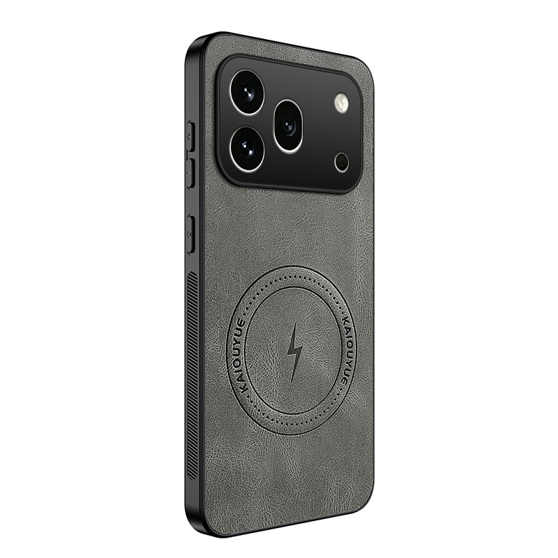 Honor 600 Pro Funda magnética efecto piel