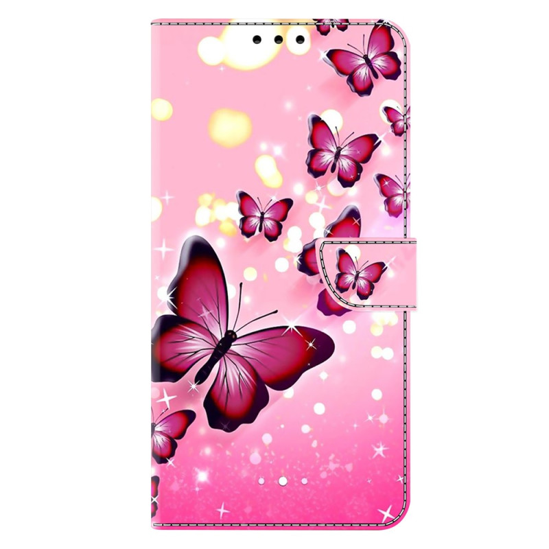 Samsung Galaxy A27 5G Funda Mariposas Rosa