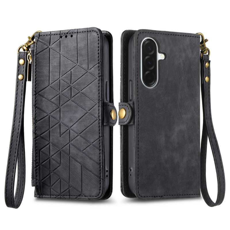 Samsung Galaxy A27 5G Funda Cartera Diseño Geométrico
