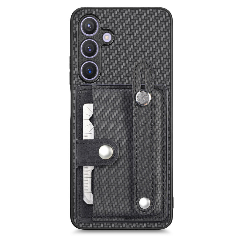 Samsung Galaxy A27 5G Funda Tarjetero y Colgante Fibra Carbono