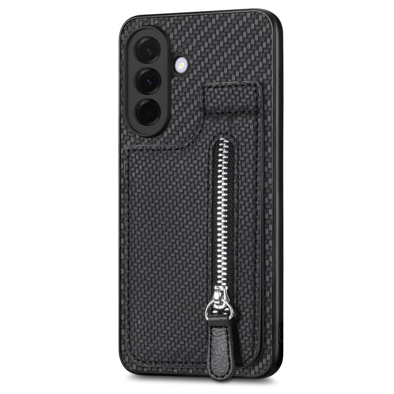 Samsung Galaxy A27 5G Cartera Shell Estilo Carbono