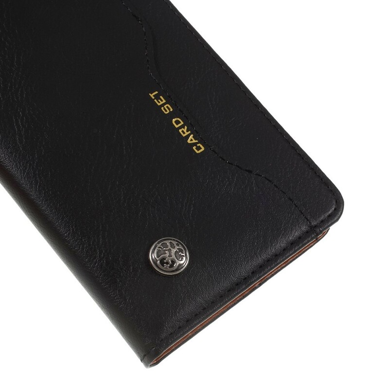 Funda Flip Cover OnePlus 7 Leatherette Card Funda