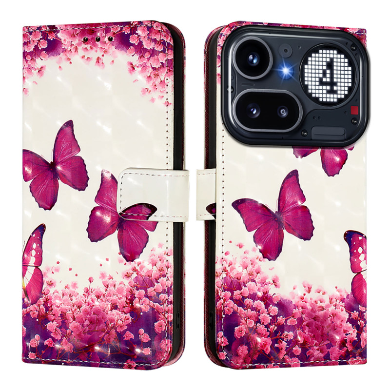 Funda para teléfono Nothing (4a) Pro Papillons Rouges
