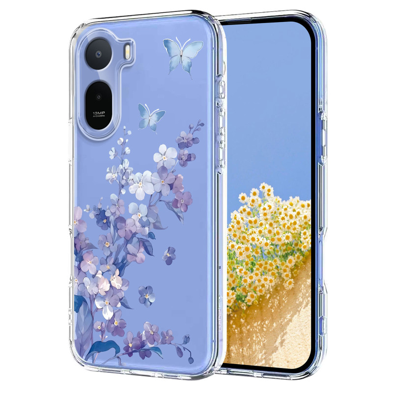 Xiaomi Redmi A7 Pro Funda Floral Transparente