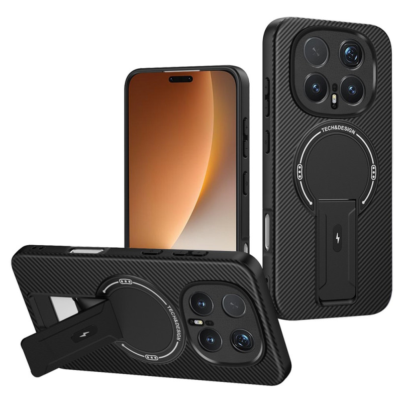 Coque Honor Magic 8 Pro Fibre Carbone Support Intégré