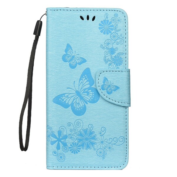 Funda con colgante de mariposa para el Xiaomi Redmi Note 7