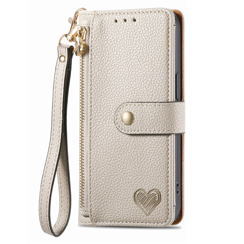 Funda Poco X8 Pro 5G Cartera Diseño Corazón
