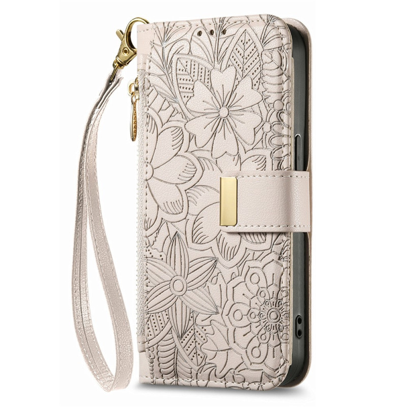 Poco X8 Pro 5G Funda Flores y Hojas