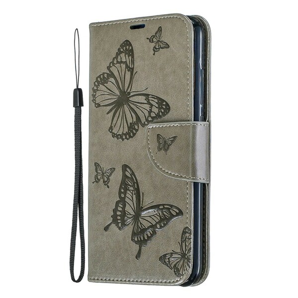 Funda con colgante impresa de mariposa para el Xiaomi Redmi Note 7