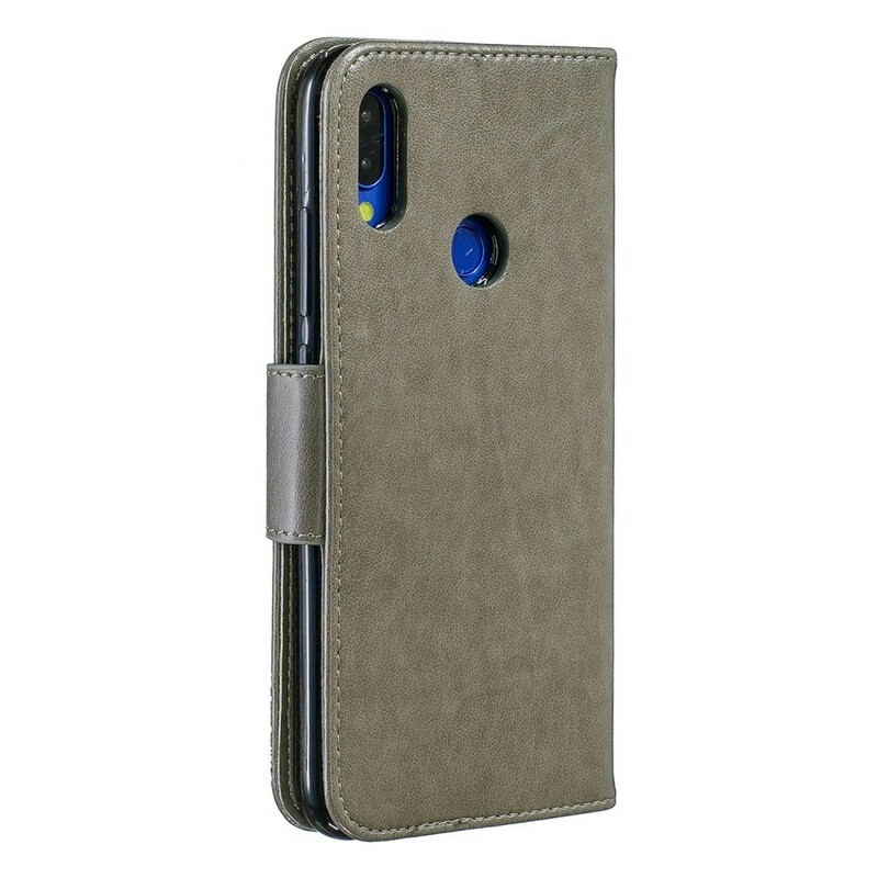 Funda con colgante impresa de mariposa para el Xiaomi Redmi Note 7