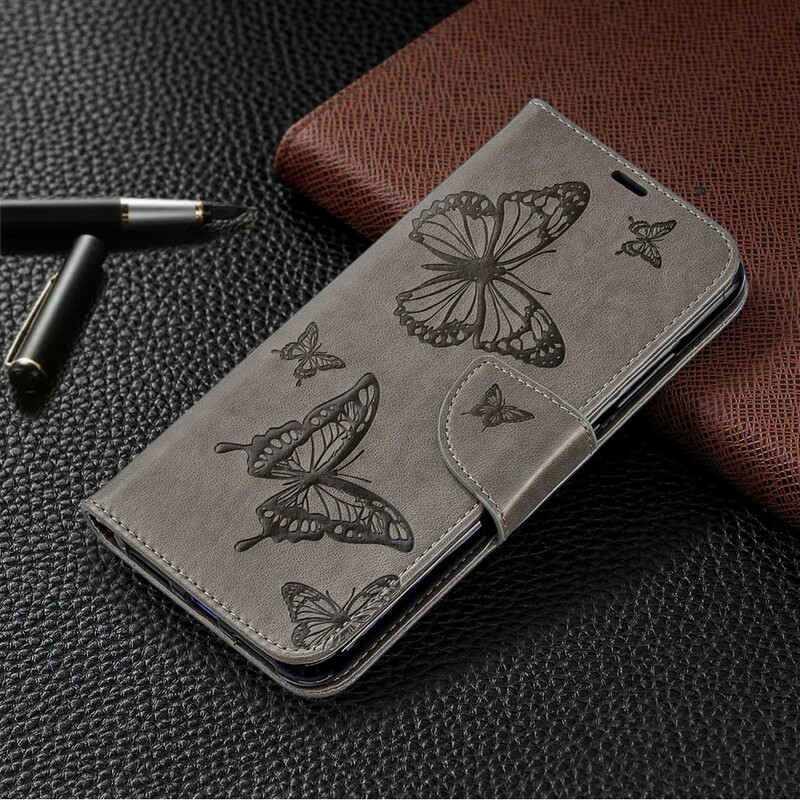 Funda con colgante impresa de mariposa para el Xiaomi Redmi Note 7