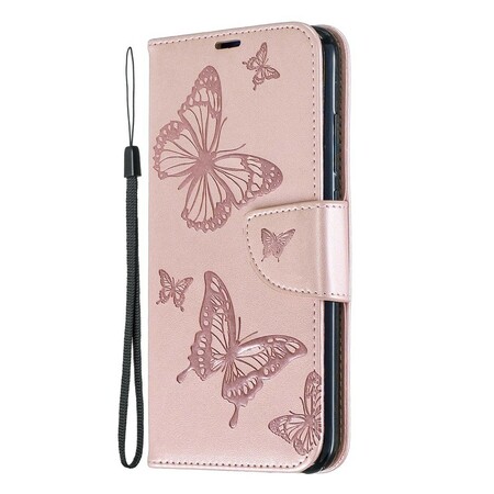 Funda con colgante impresa de mariposa para el Xiaomi Redmi Note 7