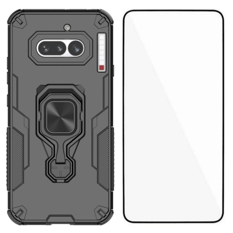 Funda Resistente al Anillo para el Teléfono Nada (4a) con Protector de Pantalla