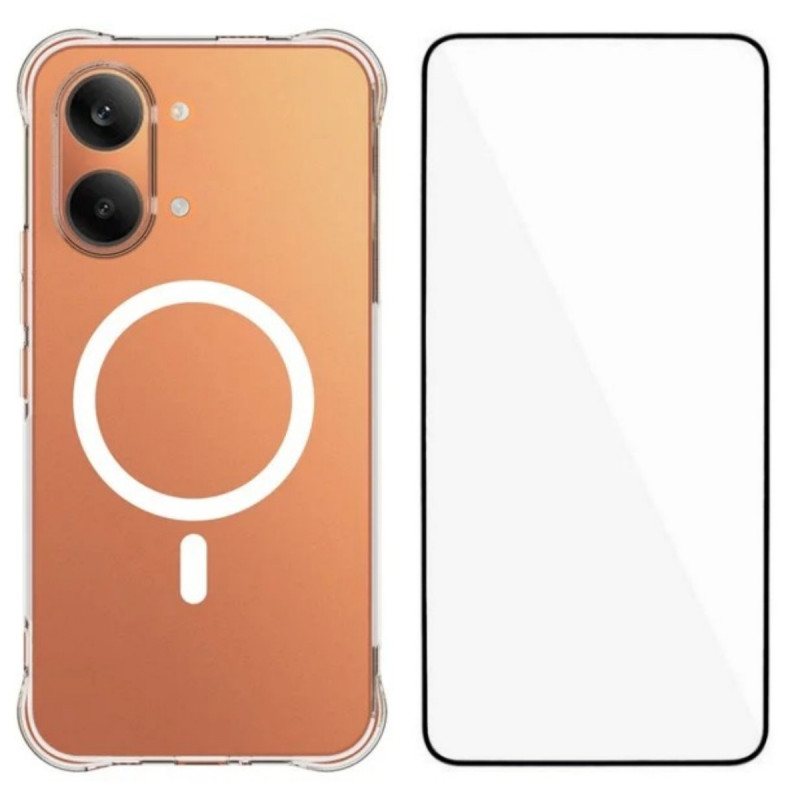 Poco X8 Pro Max 5G Funda Magnética Transparente con Protector de Pantalla