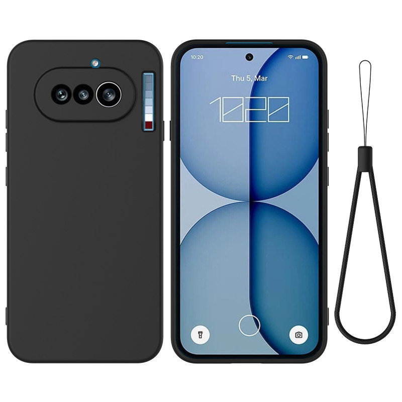 Funda para teléfono Nothing (4a) de silicona líquida con colgante
