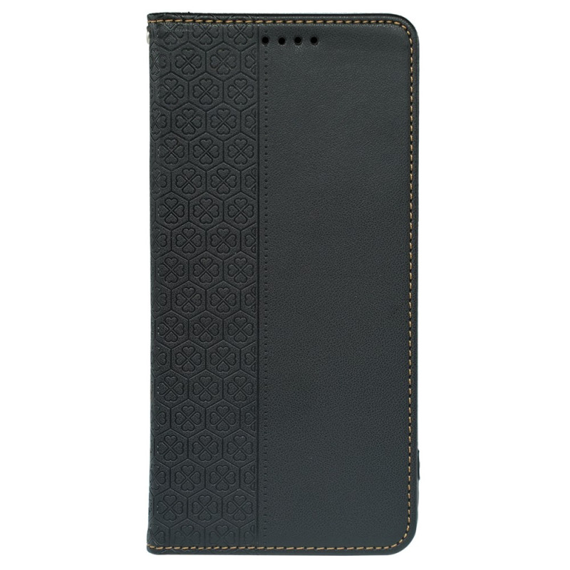 Flip Cover Moto G67 Power / G57 Power Diseño Trébol de Cuatro Hojas