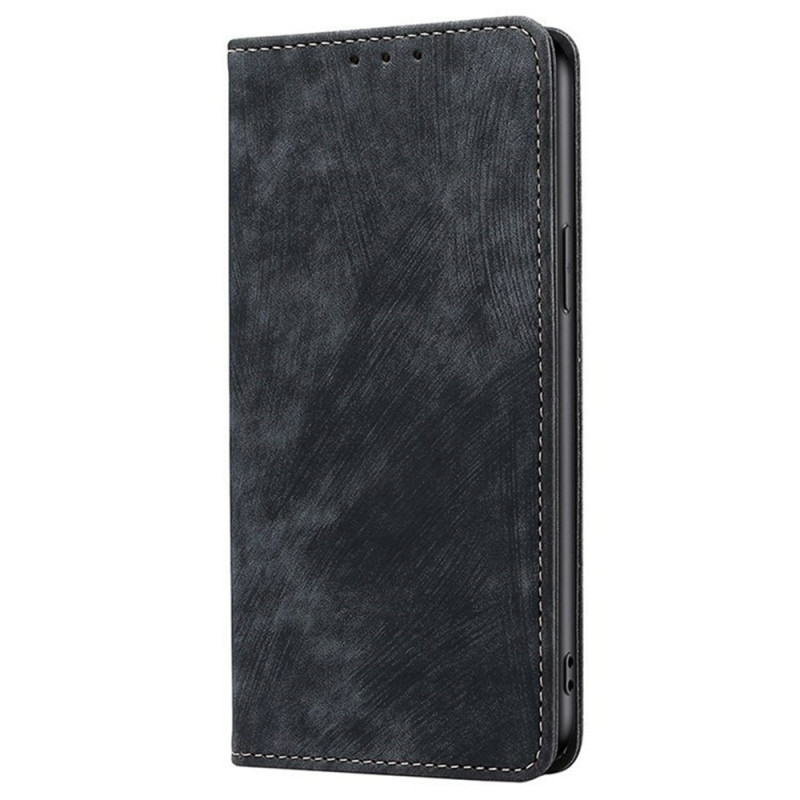 Funda Flip Cover Moto G67 Power Efecto Gamuza (cierre RFID)