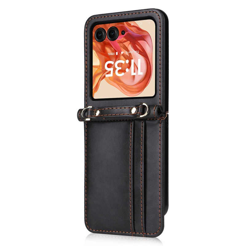 Funda Motorola Razr 70 / 60 / 50 Funda de tarjeta y colgante para el hombro