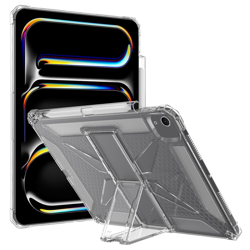 iPad Air 13 (2026) (2025) (2024) Funda transparente con soporte