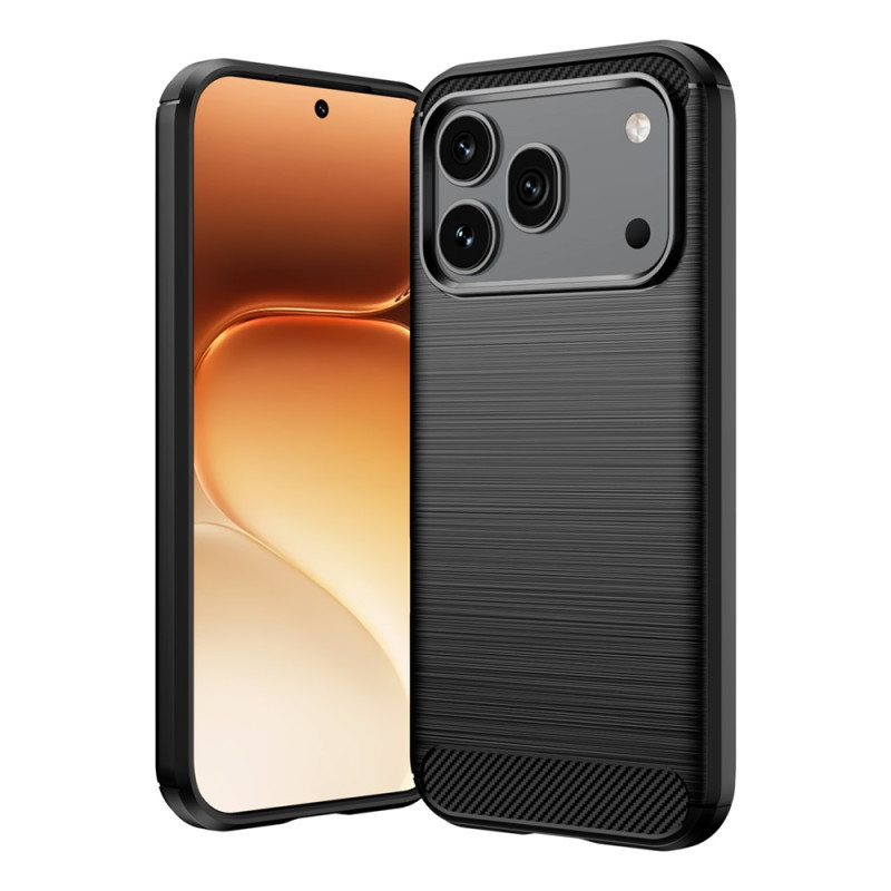 Honor 600 / 600 Pro Funda de fibra de carbono cepillada