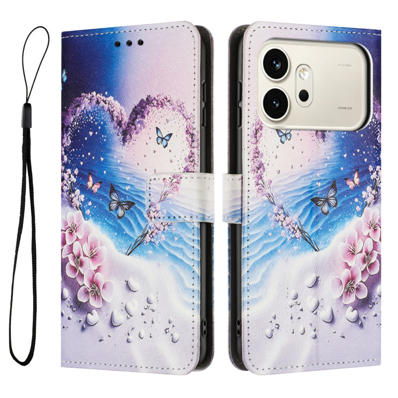 Honor 600 / 600 Pro Corazón Caso Blanco