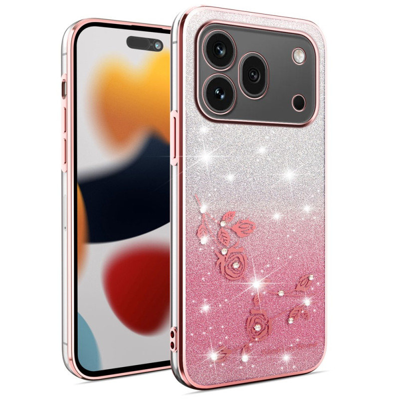 Honor 600 Pro Funda Flores y Strass KADEM